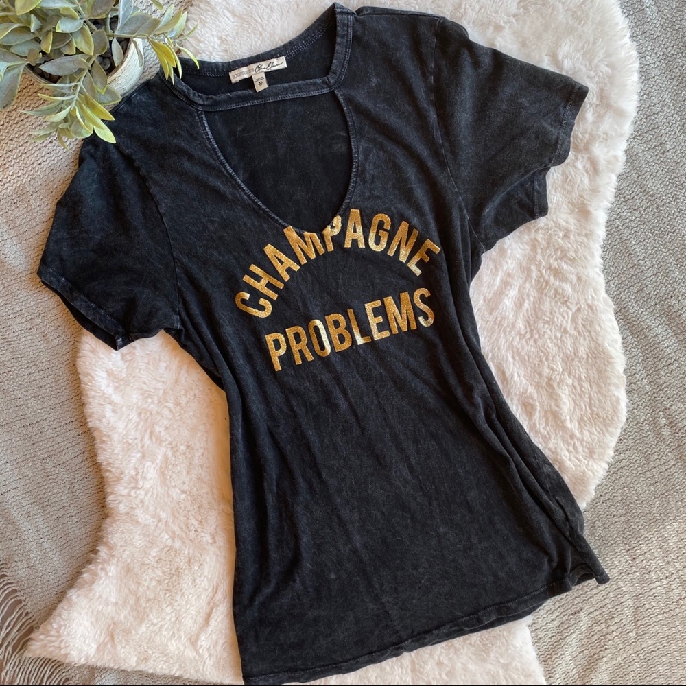Express Champagne Problems Tee Size XSMALL